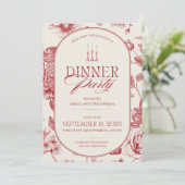Danketjes Dinner Uitnodiging (Staand voorkant)