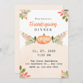 Dankfeest Kaart (Voorkant / Achterkant)