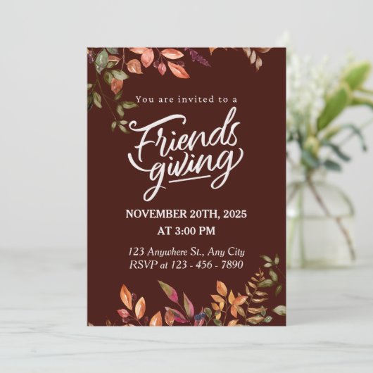 Dankfeest Kaart (Staand voorkant)