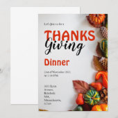 Dankfeest viering kaart (Voorkant / Achterkant)