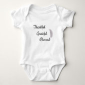 Dankful Grateful Blessed Angel Feather Romper (Voorkant)