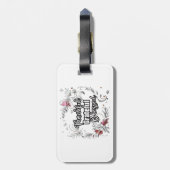 Dankful Grateful Blessed Bagagelabel (Achterkant verticaal)