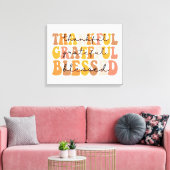 Dankful Grateful Blessed Canvas Afdruk (Insitu (Woonkamer))