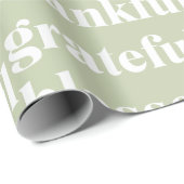 Dankful Grateful Blessed | Citaat Thanksgiving Cadeaupapier (Rol Hoek)