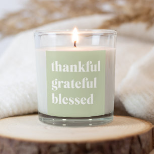 Dankful Grateful Blessed Citaat Thanksgiving Vierkante Sticker