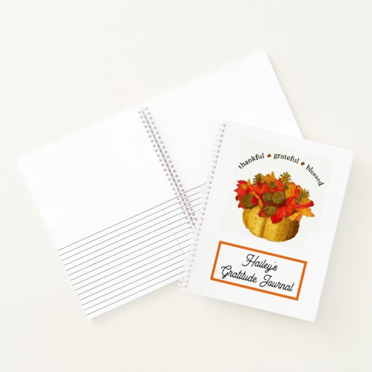 Dankful Grateful Blessed Gratitude Journal Notitieboek (Binnen)