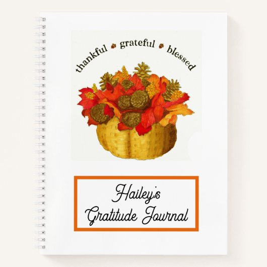 Dankful Grateful Blessed Gratitude Journal Notitieboek (Voorkant)