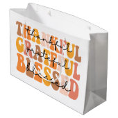 Dankful Grateful Blessed Groot Cadeauzakje (Achterkant Gekanteld)