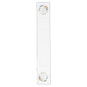 Dankful Grateful Blessed Herfst Leaf Rustic Modern Lange Tafelloper (Voorkant)