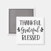 Dankful Grateful Blessed Magneet (Voorkant / Achterkant)