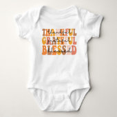 Dankful Grateful Blessed Romper (Voorkant)