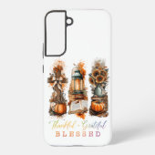 Dankful Grateful Blessed Samsung Galaxy Hoesje (Achterkant)