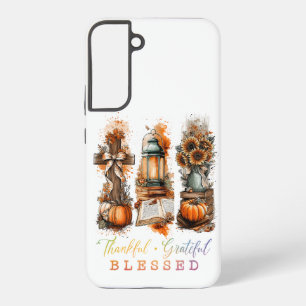 Dankful Grateful Blessed Samsung Galaxy Hoesje