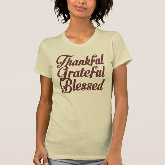 Dankful Grateful Blessed T-shirt (Voorkant)