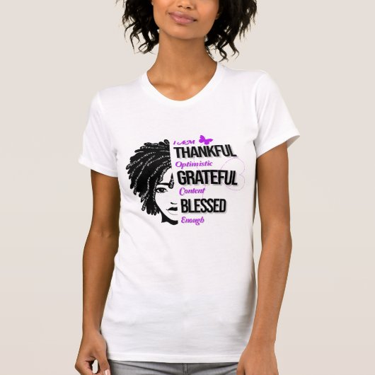 Dankful Grateful Blessed T-shirt (Voorkant)