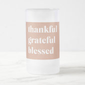 Dankful Grateful Blessed | THANKSGIVING Matglas Bierpul (Center)