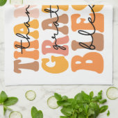 Dankful Grateful Blessed Theedoek (Gevouwen)