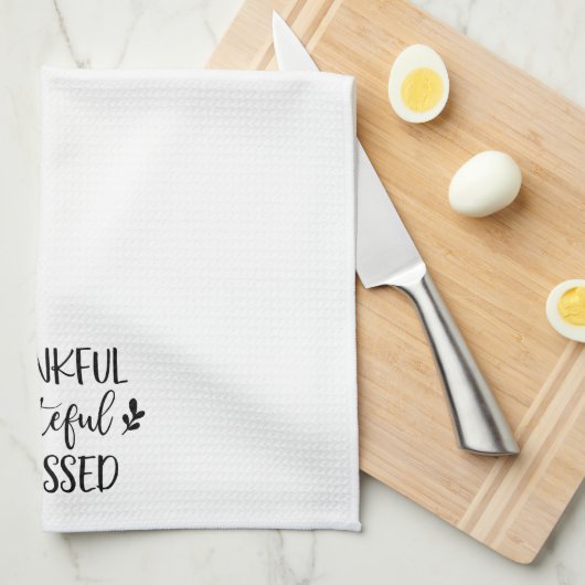 Dankful Grateful Blessed Theedoek (Quarter Fold)