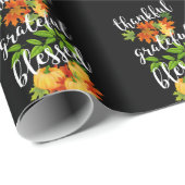 DANKFUL GRATEFUL BLESSEN THANKSGIVING CADEAUPAPIER (Rol Hoek)