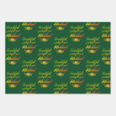 DANKFUL GRATEFUL BLESSEN THANKSGIVING INPAKPAPIER VEL (Voorkant)