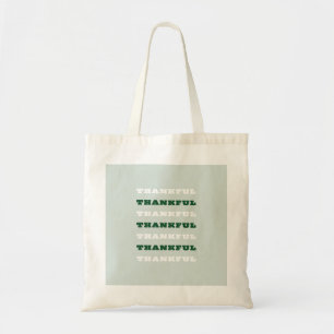 Dankful Green Art, Gratitude, Positief Tote Bag