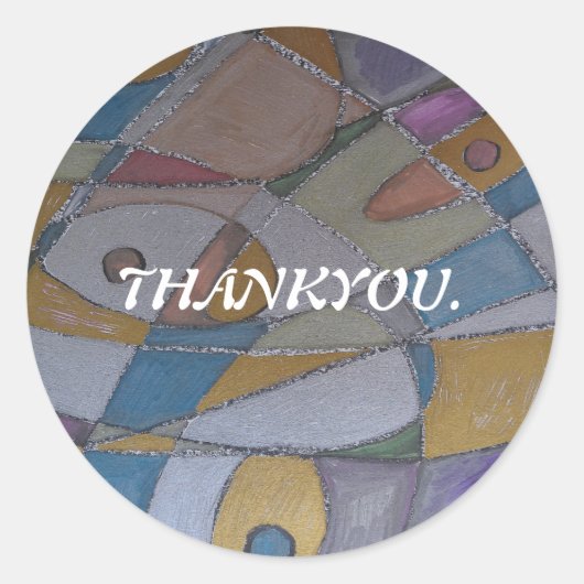 DANKJE STICKERS DOOR KUNSTENARES PAULA REILLY. (Voorkant)