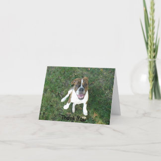 Dankjewel (bow wow!) bedankkaart