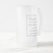 Dankjewel Cadeautje voor de bruiloftsgasten Matglas Bierpul (Voorkant rechts)