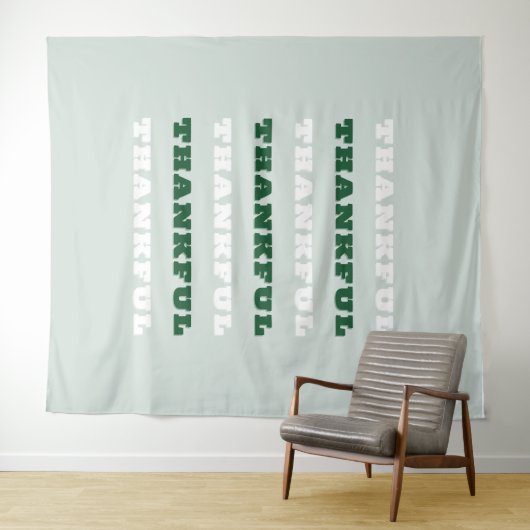 Dankjewel, dankbaarheid, Groen Wandkleed (In Situ (horizontaal))