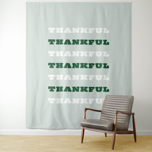 Dankjewel, dankbaarheid, Groen Wandkleed (In situ)