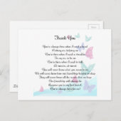 Dankjewel gedicht briefkaart (Voorkant / Achterkant)