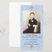 Dankjewel kaart Eerste Communie (Voorkant / Achterkant)