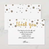 DANKJEWEL kaart goud & glitterschrift (Voorkant / Achterkant)