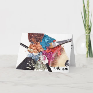Dankjewel kaart - Makeup Artist