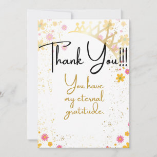 Dankjewel kaart voor een koningin