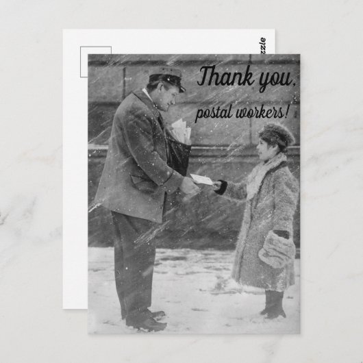 Dankjewel Postbode Postkaart (Voorkant / Achterkant)