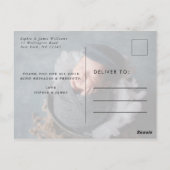 Dankjewel Script Baby Geboorte Aankondiging Briefkaart (Achterkant)