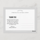 Dankjewel voor de foto Dankjewel Card Briefkaart (Achterkant)