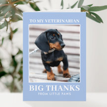 Dankjewelier voor dierenarts met foto van hond in