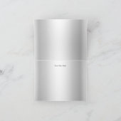 Dankkaart met diamant zilver en zwart bedankkaart (Binnen)