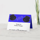 Dankkaart sjabloon voor de getuige van de bruidego (Achterkant)