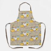 Danksgiving Herfst Pompoen Glitter Schort (Voorkant)