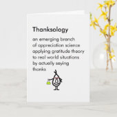 Danksologie Een grappig dankgedicht Kaart (Gele Bloem)