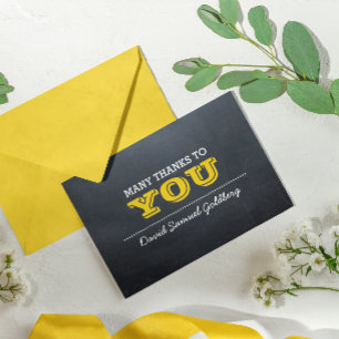 Dankt de Gouden Bar mitswa van het bord u nota Bedankkaart