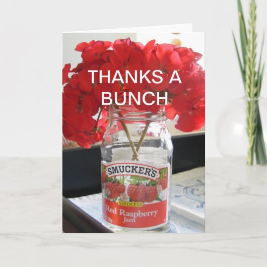 DANKT EEN BOS BEDANKKAART (Voorkant)