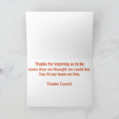 Dankt het Koele Vlammende Voetbal van Cusomizable Bedankkaart (Binnen)