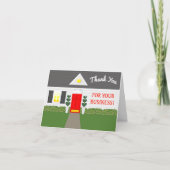 Dankt het Leuke Huis van de makelaar in onroerend Bedankkaart (Voorkant)