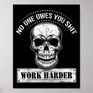 Dankt je harde motivatie grap poster