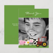 Dankuwel fotoboerderijkaart bedankkaart (Voorkant / Achterkant)