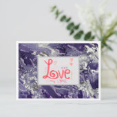 Dankuwel Notecard 3,5 inch x 5 inch - Paars (Staand voorkant)